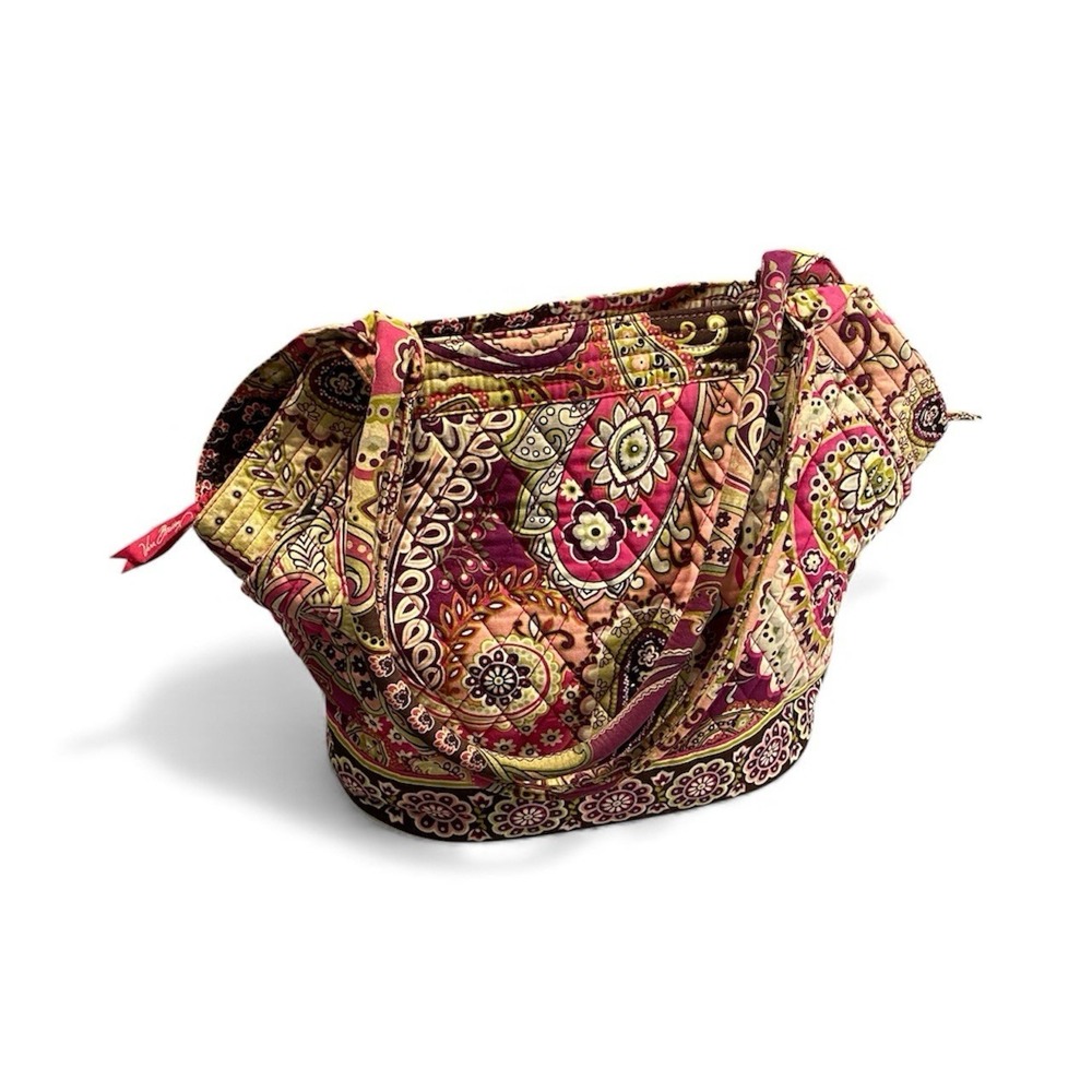 Vera Bradley Very Berry Paisley Tote Bag Purse Retired